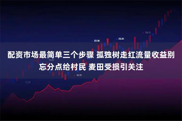 配资市场最简单三个步骤 孤独树走红流量收益别忘分点给村民 麦田受损引关注